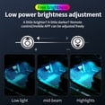 thumbnail image 3 of Car environment  decorative lights Auto Interior Ambient Lamps with APP control Car Atmosphere Led Foot Light USB Lighter, 3 of 11