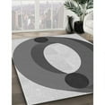 thumbnail image 3 of Ahgly Company Machine Washable Indoor Rectangle Transitional Silver Gray Area Rugs, 4' x 6', 3 of 7