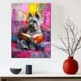 thumbnail image 5 of Skye Terrier Decor Poster Unframe, Skye Terrier Dog Canvas Wall Art, Dog Reading Book Canvas Print Painting Poster Wall Decor Dog Lovers Gifts, 5 of 6