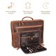 thumbnail image 4 of Maletín Transportador Donbolso para Laptops y Tablets, Cuero, Máxima Protección cafe Estandar, 4 of 6