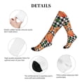 thumbnail image 5 of Lsque Autumn Pumpkins Gingham Pattern Sport Compression Socks for Men & Women 15-20 mmHg Knee High Nurse Pregnant Running Medical and Travel Athletic, 5 of 6