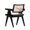 thumbnail image 3 of William Cane Arm Dining Chair in Black with sturdy solid wood frame, 3 of 3