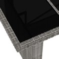 thumbnail image 5 of vidaXL 7 Piece Outdoor Dining Set with Cushions Poly Rattan Grey, 5 of 5