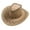 Khaki, variant on Limei Women Men Western Cowboy Hat Fashion Leather Gentleman Fedora Hat Brim Sombrero Jazz Caps (Coffee)