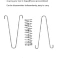 thumbnail image 3 of 4 Pcs Boucle de Fixation de Tente Boucle de Corde à Vent Boucle de Fixation en Acier Ressort de Vent de Tente pour Camping Randonnée, Ressort Chromé pour Chaise Hamac, 3 of 8