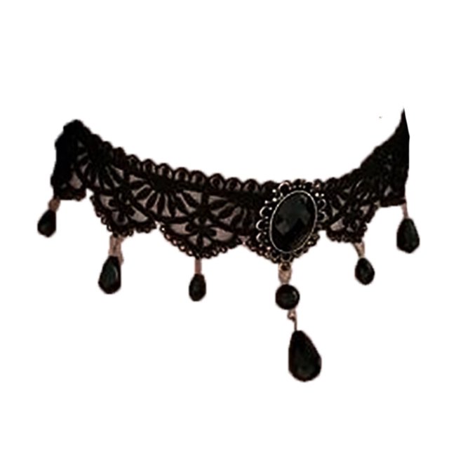 Ras-de-cou en Dentelle Mode Vintage Ajustable Grand Gothique Collier en Dentelle Ras-de-Cou Tatouage