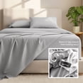 thumbnail image 5 of Bare Home 22" Extra Deep Pocket Sheet Set - Premium 1800 Collection - Ultra-Soft - Queen, Light Gray, 5 of 9