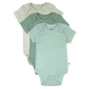 Honest Baby Clothing Baby Boy or Girl Gender Neutral Organic Cotton Short Sleeve Bodysuits, 3 Pack (Preemie-24 Months)