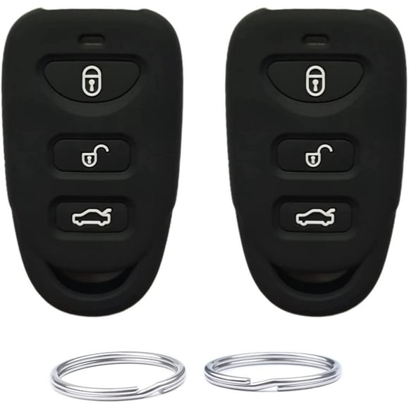 Silicone Smart Remote Key fob Cover case Compatible with Hyundai Accent Elantra Genesis Sonata Kia Forte Optima Rondo