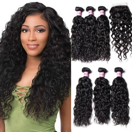 Unice Hair Icenu Series Brazilian Natural Wave Closure 4 4 Free