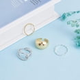 thumbnail image 2 of Anillo abierto ajustable de plata de ley 925 para mujer, minimalista, con ondas, estilo vintage, apilable, ideal como regalo de cumpleaños o Navidad., 2 of 9