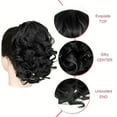 thumbnail image 6 of FSTDelivery Black Short Curly Human Hair Wigs for Women, Ponytail Extension Ladies Wigs Synthetic Natural Wigs Various Colors Available Daily Wear Party and Cosplay Soft Wigs 10 Inch Wigs, 6 of 7