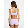 thumbnail image 3 of No Boundaries Seamless Scoop Neck Bralette & Boyshort Set, 2-Piece, Women's XS-XXXL, 3 of 5