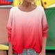 thumbnail image 2 of Vestidos Casuales Para Mujer, Blusas De Mujer De Moda Camiseta de mujer con cuello redondo, manga larga, color liso, moderna y cómoda., 2 of 5