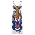 thumbnail image 5 of Tiger Animal Graffiti Fine Art Sleeveless Dress Summer Dress Woman 2025, 5 of 7