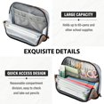 thumbnail image 5 of Standing Pencil Case with Base Large Capacity Stationery Pouch Pen Bag with Zipper for Women Men Brown Cow, 5 of 7