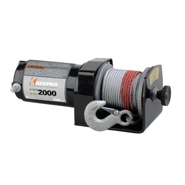 Cabrestante eléctrico KEEPER KT2000 12 V 907 kg con cable de 15 m