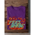 thumbnail image 3 of Feel More Flames Design T-Shirt Men -Image by Shutterstock, Male Small, 3 of 4