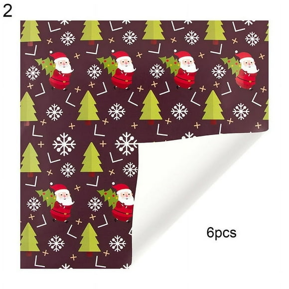 Kraft Papers 1 Set Eye-Catching Wrapping Papers Exquisite Gift Cartoon Kraft Wrapping Paper for Christmas