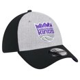 thumbnail image 3 of Men's New Era Heather Gray/Black Sacramento Kings Two-Tone 39THIRTY Flex Hat, 3 of 6