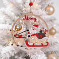 thumbnail image 7 of AOMXGD Christmas Wooden Hollow‑Cut Hanging Pendant, Wooden Ornament for Xmas Tree Wall Indoor Festive Decoration, 7 of 7