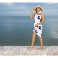 thumbnail image 4 of HAPPY BAY Women's Bikini Skirt Sarong Swimwear Swim Cover up Bathing suit Summer Wraps Swimsuit Beach Wrap Coverups for Women Beachwear One Size Lilac, Hibiscus, 4 of 5