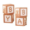 thumbnail image 1 of Balloons Boxes with BABY Letters for Baby Shower, Birthday Balloon Blocks Decorations for 1st Baby Shower, Gender Reveal Party, Newborn Photo Props Brown, 1 of 8