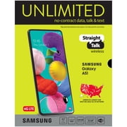 Straight Talk SAMSUNG Galaxy A51, 128GB Prism Crush Black - Prepaid Smartphone