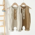 thumbnail image 6 of ZACPNCV Baby Boys Girls Corduroy Bib Overalls Infant Toddler Corduroy Straps Outfits Pants Romper Jumpsuit with Pockets Khaki 3-4 Years, 6 of 6