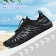 thumbnail image 4 of ZUTY Water Shoes for Women Barefoot Adult Quick Dry Aqua Socks Lightweight Swim Shoes for Surfing Swimming Beach Sports Kayaking Diving Non Slip Design Black 11 Size, 4 of 6