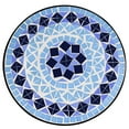 thumbnail image 3 of Costway Outdoor Indoor Accent Table,Mosaic Patio Table, Plant Stand Cobalt Blue Color Scheme Garden Steel, 3 of 10
