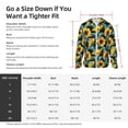 thumbnail image 5 of Lsque Blue Batterflies Sunflower UPF 50+ Lightweight Sun Protection Men's Women's Long Sleeve Shirt, Hoodie Performance -Large, 5 of 9