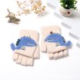 thumbnail image 1 of Guantes de invierno cálidos y bonitos con dibujos animados para niños, de medio dedo, a la moda, cómodos y agradables para la piel, 1 of 6