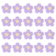 thumbnail image 1 of Uxcell 20-Pack Parches de Flores para Coser, Flores de Ganchillo Hechas a Mano de 1.6 Pulgadas para Ropa DIY [Morado y Amarillo], 1 of 1