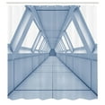 thumbnail image 3 of Ambesonne Modern Shower Curtain, Corridor of Spaceship, 69"Wx84"L, White, 3 of 5