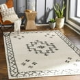 thumbnail image 4 of Hauteloom Cheam Hallway, Kitchen Runner Rug - Bohemian, Transitional - Plush Pile - Black, Cream - 2'7" x 7'3", 4 of 10