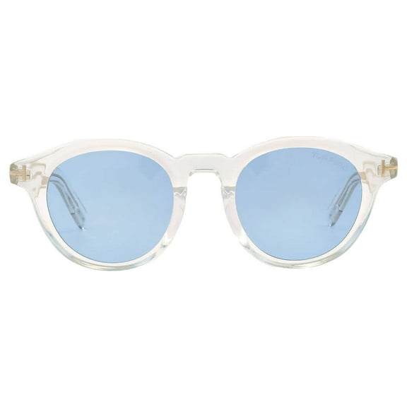 Tom Ford FT1123 D 26V Acetate Crystal Blue 49 mm Men's Sunglasses