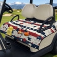thumbnail image 3 of Yuyamidu Star American Flag Golf Cart Seat Covers 4th of July Golf Cart Seat Towel Blanket with 4 Front Pockets for Club Car and More 2 Seat Golf Cart Decorations, 3 of 8