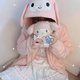 thumbnail image 4 of Chaqueta con capucha para niña Cinnamoroll Primavera Otoño Sanrioed Kuromi Pompom Purin Melody Anime Y2K Abrigo de Lolita de dibujos animados Abrigo con capucha para niña, 4 of 4