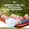 thumbnail image 2 of Bliss Hammocks 40"W Single Hammock with Rope Loops & Tree Straps, 220 lb, Tropical Strip, 2 of 12