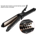 thumbnail image 3 of Rizador de pelo de cerámica, Placa de cerámica corrugada eléctrica, Plancha de pelo ondulada ondulada de 6 dientes, Plancha para engarzar el cabello para rizador de peinado mullido Unbranded JM04255, 3 of 9