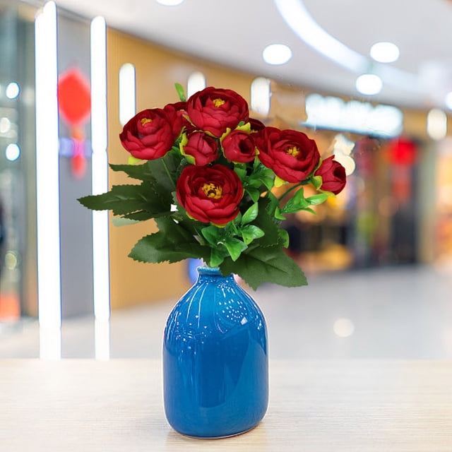 Decoraciones de Mesa para Tallos de Flores Artificiales de Sala de Estar para Decoración Del Hogar, Piezas Centrales de Boda Y Decoración de Corredor de Mesa