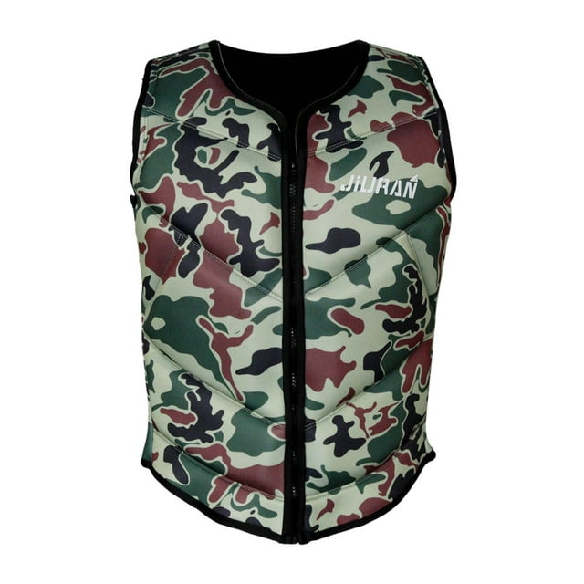 koolsoo Life Vest Buoyancy Swimwear Life Jacket Float Swimsuit Swimming Flotation Device Green Color L