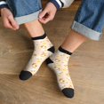 thumbnail image 3 of Pofeuu Cute Duck And Flower Print 30cm Socks, Adult Running Hiking Socks for Youth and Adult, 3 of 7
