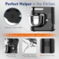 thumbnail image 4 of WHALL Stand Mixer - 5.5Qt 12-Speed Tilt-Head Electric Kitchen Mixer with Dough Hook/Wire Whip/Beater, Stainless Steel Bowl, 4 of 7