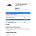 thumbnail image 2 of Rear Brake Rotor - Compatible with 2014 - 2019 Mercedes-Benz CLA250 2015 2016 2017 2018, 2 of 2