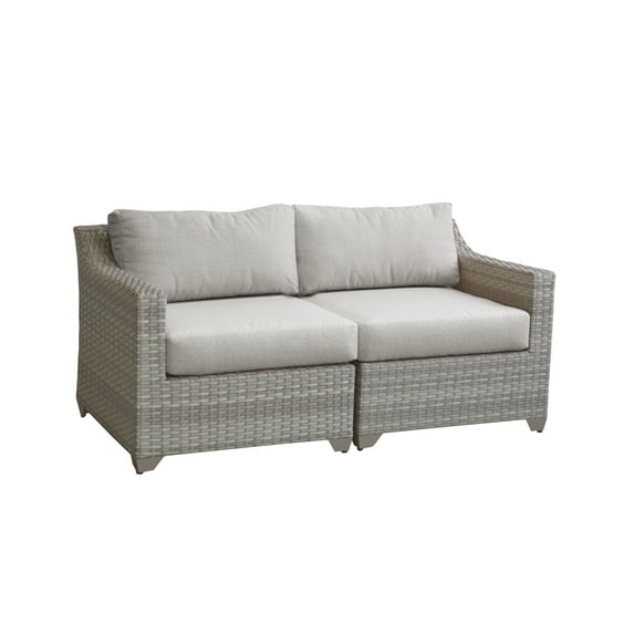 Fairmont 2 Piece Outdoor Wicker Patio Furniture Set 02a
