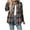 Black, variant on Flannel Shirt Women Plaid Shirts Button Down Long Sleeve Oversized Cotton Fitted Boyfriend Casual Blouse Tops (Dark Green, XL)