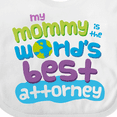 thumbnail image 4 of Inktastic Attorney Mom Quote Gift Boys or Girls Baby Bib, 4 of 4