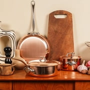 Mauviel M'3 S 11.8-Inch Copper Frying Pan With Cast Stainless Steel Handle